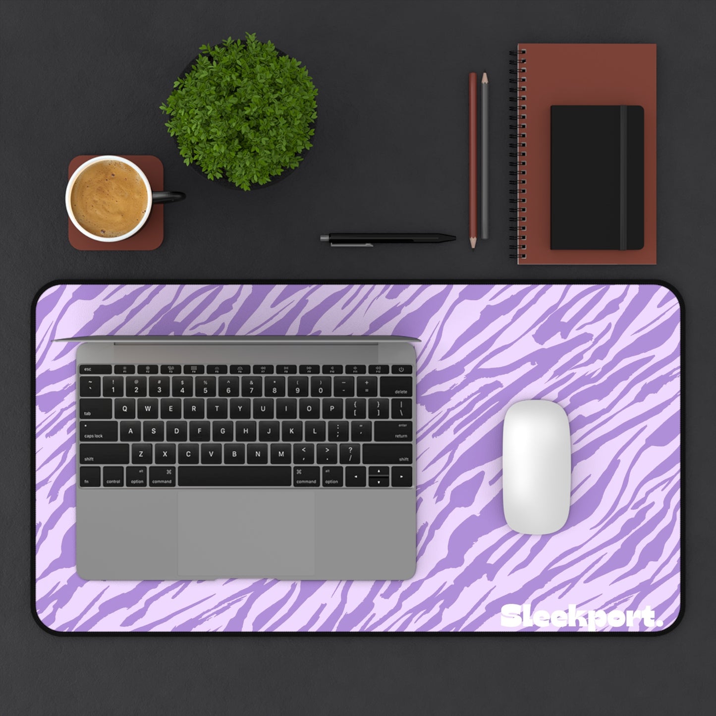 Purple tiger mousepad